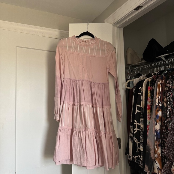 The runway company X eishes style pink tiered dress XS - Picture 2 of 5